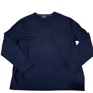 Banana Republic Italian Merino Wool V Neck Sweater Men's Sz XXL